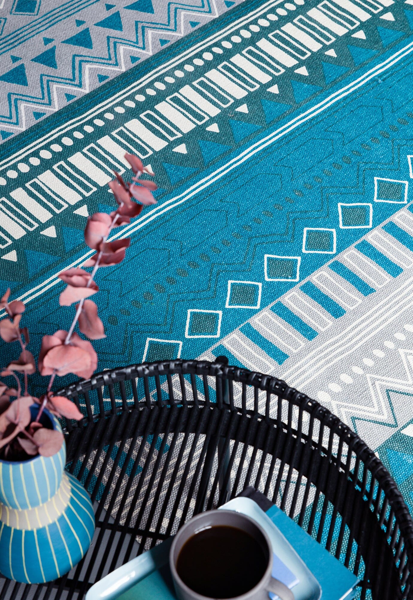 MOMO Rugs Onix ON16 Tribal Mix Teal