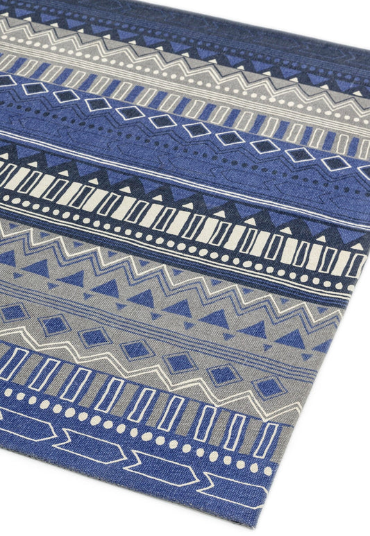 MOMO Rugs Onix ON17 Tribal Mix Blue