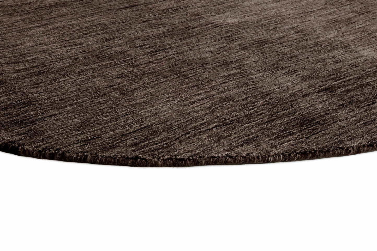 Carpet MOMO Rugs Panorama Uni Round Dark Brown